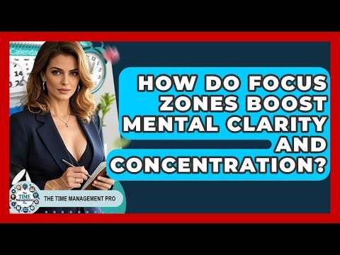 How Do Focus Zones Boost Mental Clarity And Concentration? - The Time Management Pro