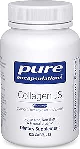 Pure Encapsulations Collagen JS - Skin & Joint Health* - 1,000 mg Hydrolyzed Biocell Collagen - Gluten Free & Non-GMO - 120 Capsules