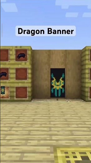 How to make a dragon banner in Minecraft tutorial @Crazy_Mine57