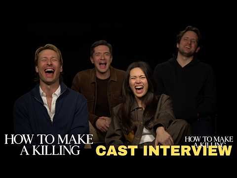 How to Make a Killing Cast Interview: Glen Powell, Topher Grace & Cast Talk Ambition & Contentment