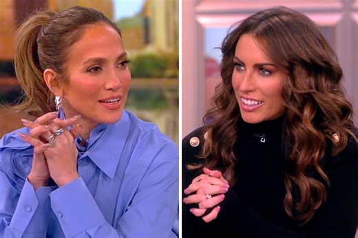Jennifer Lopez sets the record straight on 'The View' after Alyssa Farah Griffin asks about her matching Valentine's tattoos with Ben Affleck: "We did not!"