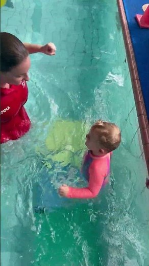 Jumping For Joy And Learning To Swim #swimming #pool #kiddiepool #toddler #swim