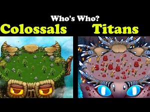 Colossals & Titans - Who's who? / Names (My Singing Monsters) 4k