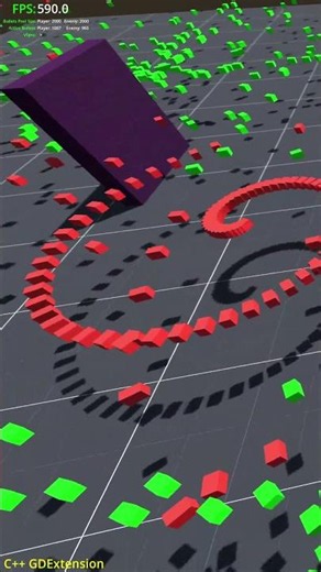 How much better is C++ Compared to GDScript? #godot4 #godot #bullethell #gamedev