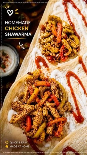 You Won’t Believe This Homemade Chicken Shawarma! 🤤🔥 #food #cooking