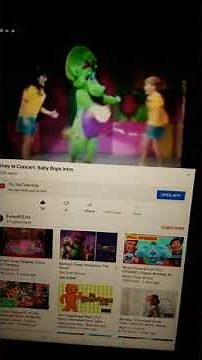 Barney in concert baby bop into