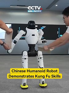 8.4K views · 342 reactions | 烙️Experience the power and agility of #AgileX2, a Chinese-made humanoid robot, as it demonstrates its newly learned Kung Fu skills. #China #Robot #KungFu #HighTech 烙️劈木板、回旋踢……来感受中国人形机器人灵犀X2的功夫招式！#中国 #机器人 #功夫 #高科技 Video: @XTech | CCTV Asia Pacific | Facebook
