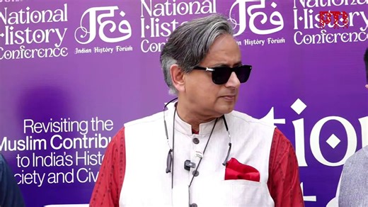 VIDEO | Delhi: Congress MP Shashi Tharoor says, “Yesterday, the CWC also passed a resolution regarding that (West Asia conflict) . I had to leave the meeting, unfortunately, before that resolution was passed. I’ve not seen the text yet. I had another public address and I’ve just come back from three weeks of campaigning in Kerala. But I will say that, as a general proposition, I do believe that India’s interest lies very much in peace. We should monitor what’s going on very carefully. I’m please