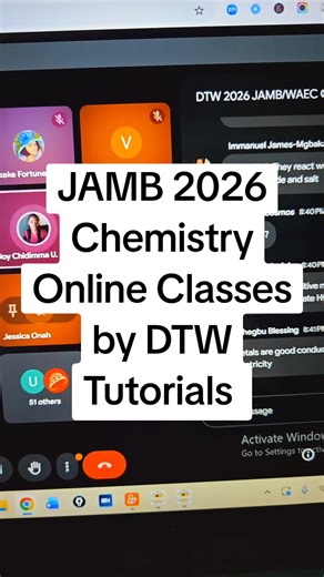 JAMB 2026 Chemistry Online Classes by DTW Tutorials #jamb #jamb2026 #dtwtutorials #jambchemistry