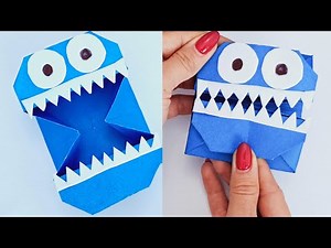How to make origami MONSTER / scary origami /Paper Craft #origamicraft #origamitutorial