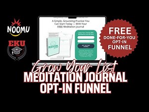 Free Funnel Friday - Meditation Journal Opt-In Template