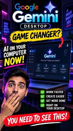 Google Gemini for Windows Desktop App: Instant Alt+Space Fix #Shorts
