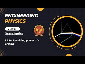 2.2.14 Resolving power of a Grating | BT201 |