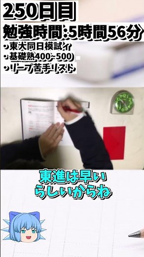 【250日目】東進の東大同日模試の振り返り(後日ちゃんとは横動画で)