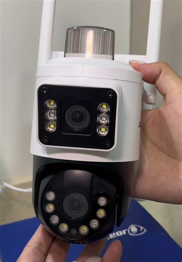 Câmera de Segurança Dupla: Wi-Fi, Sensor de Movimento e Áudio