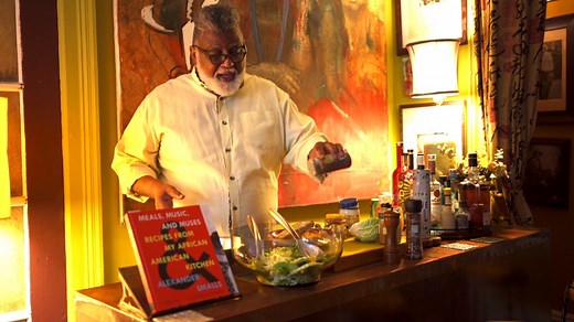 The South Carolina-born chef and author Alexander Smalls shows how to make two dishes from his new cookbook, “Meals, Music, and Muses.” The first, a Carolina cabbage salad, incorporates savoy cabbage, roasted corn, mayonnaise, pickled relish, mustard, celery seed, cayenne pepper, and nutmeg. The second dish, a sweet pickle potato salad, includes a mix of potatoes, onion, pickle relish, mayonnaise, and boiled eggs. Find the full Carolina cabbage salad recipe here: http://bit.ly/CarolinaCabbageSla
