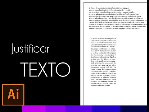 Justify text in Illustrator