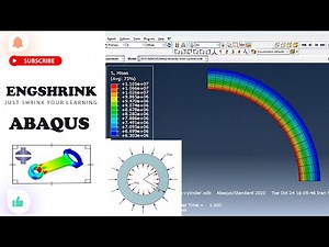 Hyperelastic Mooney-Rivlin cylinder under pressure - |Abaqus Tutorial|