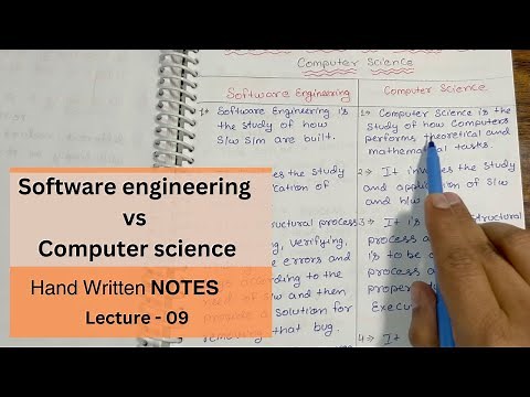 Computer Science vs Software Engineering | Difference Between | NOTES