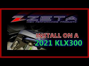 KLX300 Upgrade! Fork mounted brush guard conversion using Zeta Pro adapters