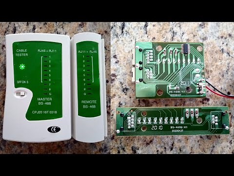 Testador de cabo de rede (RJ45 e RJ11) CP120 - Unboxing Radical
