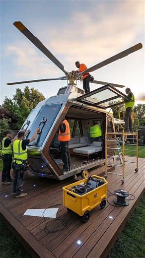 Helicopter House in a Backyard! 🚁 Luxury Cabin Transformation Timelapse