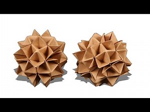How To Make 3D Origami Spike Ball | Origami Tutorials | Origami Spike Ball