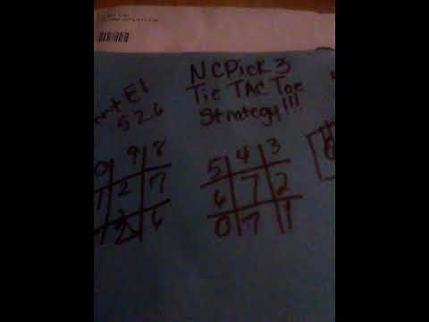 Pick 3 lottery WIN WIN WIN DAILY (NC) tic tac toe