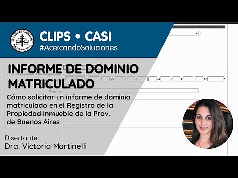 informe de dominio matriculado en RPI Prov. | CLIPS CASI