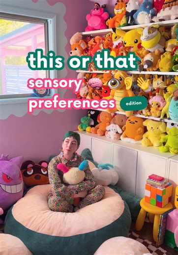 The thing about sensory profiles is that everyone has one and they can be completely unique depending on the person! 🌈 I’m team bright colors, quiet environments, earbuds, ambient lighting, eating the same foods, no touch, loose clothing, and socks (but not while sleeping)! what about y’all? 💭 #autisticadults #actuallyautistic #audhd #autistictiktok #sensoryprocessing