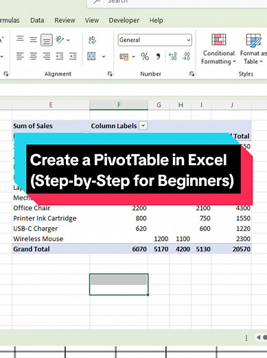 Excel PivotTable Tutorial for Beginners: Step-by-Step