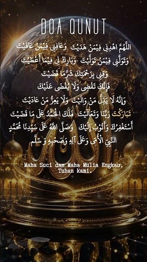 Doa Qunut Lengkap Arab, Latin & Artinya | Doa Mustajab di Salat Subuh