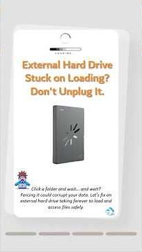 External Hard Drive Stuck on Loading? Fix It Fast (Proven Methods)#externalharddrive #slowdrive