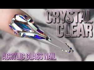 Glass Slipper Stiletto Nail Design - Crystal Clear Acrylic - Step by Step Tutorial - Naio Nails