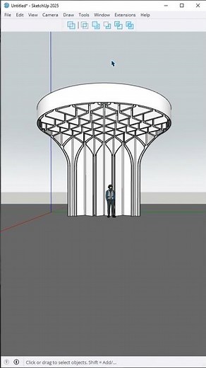 Amazing! Solid Tool Modeling in SketchUp #shorts #art