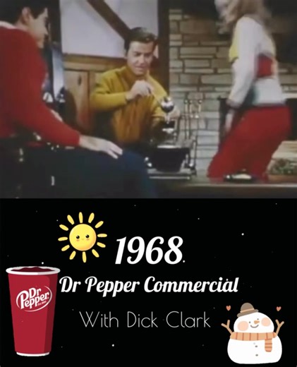 1968 Dr Pepper Commercial w/Dick Clark ❤️🎄 I have never seen this commercial, and I’ve never tried a hot Dr Pepper. I don’t drink a lot of soda, but I kinda want to pour some hot Dr Pepper over a sliced lemon! 😂😂 Have you ever tried this? | Old Fashioned Christmas