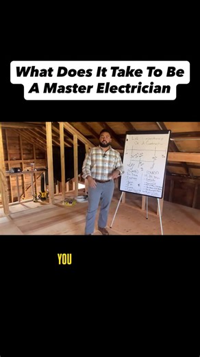 Most states don’t let you jump straight to master electrician. You’re required to hold your journeyman card for two additional years: • Leadership • Project planning • Code responsibility • Decision-making under pressure Some states require master-level classes. Some require more documented experience. All of them are telling you the same thing: The journey doesn’t stop at journeyman. There’s always another standard to meet. Save this if master electrician is the goal. #electrician #apprentice #