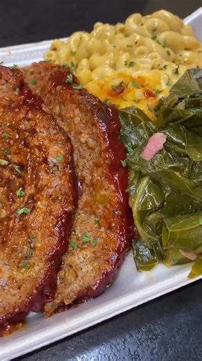 Loaded Meatloaf Plates🔥 What’s Your Favorite Side Dish With Meatloaf? • • • Side Options: 🥔Mash Potatoes 🧀Mac N’ Cheese 🥬Collard Greens 🫛Green Beans 🍠Candied Yams #weeklymenu #daily #dailyspecials #foodreels #DallasFoodie #DallasFood #DallasSoulfood #DallasChef #ComfortFood #Catering #Caterer #DallasCatering #Soulfood #ComfortFood #Dallas #PrivateDinners #Events #Explore #ExplorePage #food #repost #dallastx #bishopartsdistrict #holidays #cooking #Recipe #viral #viralfood
