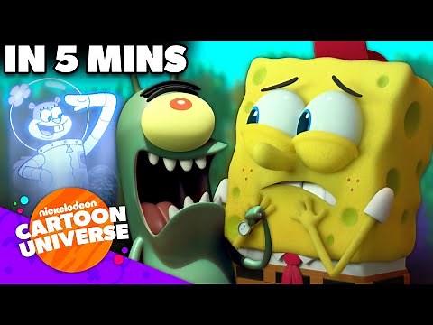 SpongeBob Helps Plankton Cook! 🍳 | 'Kitchen Sponge' in 5 Minutes | Nicktoons