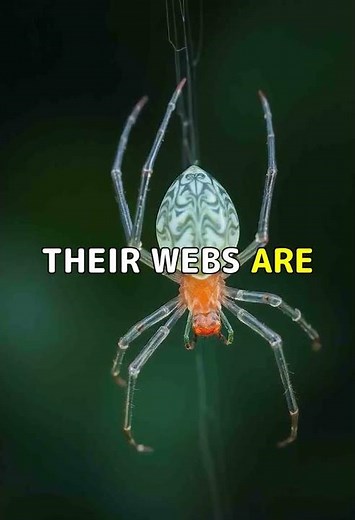 How Glass Spiders Weave Invisible Threads. #Shorts