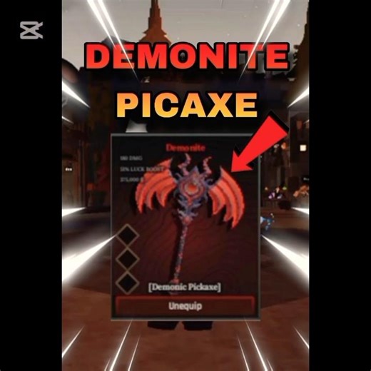 I BOUGHT DEMONITE PICKAXE #giveaway