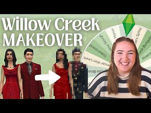Goth Family CAS Makeover and House Renovation! (Willow Creek Save File)