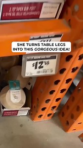 1.6M views · 6.8K reactions | Turn a Home Depot table leg into THIS!  | DIY with Hometalk | Facebook