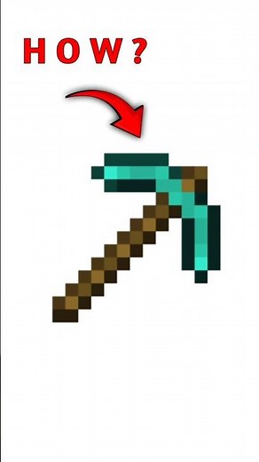 How to craft a diamond pickaxe in Minecraft? #how #minecraft #minecraftshorts
