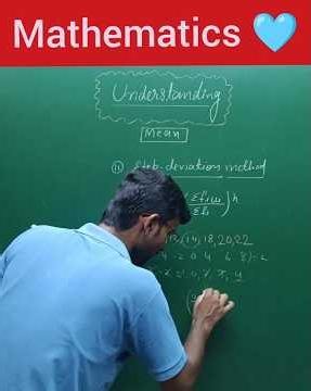 Step deviation method of mean ..
