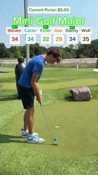 Mini Golf MAJOR #8 ROUND 1 (Hole 15) #minigolf #minigolfing #golf #viral #puttputt #fun #major