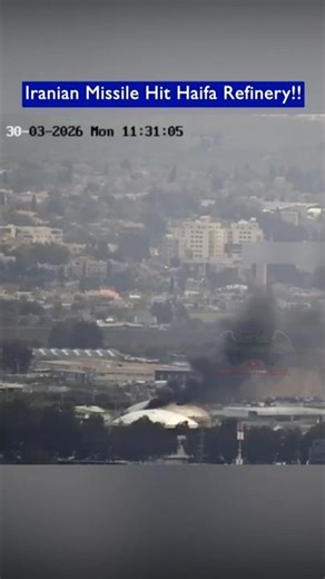 Iranian Ballistic Missile Hit anOil Refinery in Haifa!!