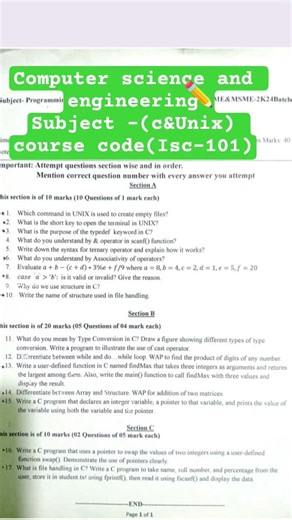 #ISCS-101# Computer paper #viral#paper#