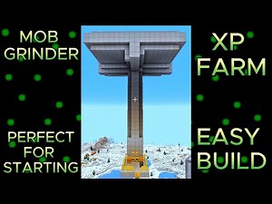 Easy Mob Grinder XP Farm Tutorial! Minecraft 1.21