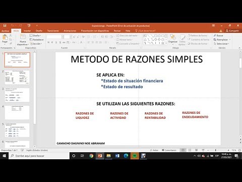 Metodo de Razones Simples / Explicacion